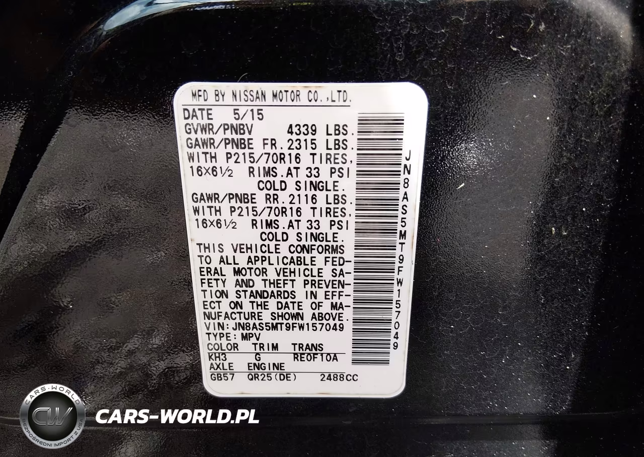 2015 Nissan Rogue Select S VIN:JN8AS5MT9FW157049 - 9