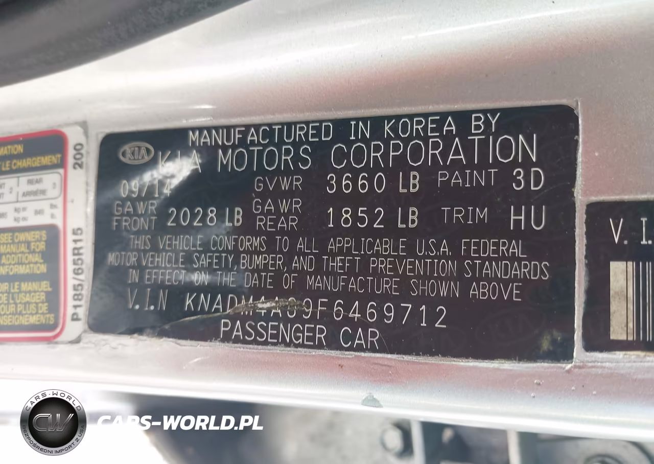 2015 Kia Rio Lx VIN:KNADM4A39F6469712 - 9