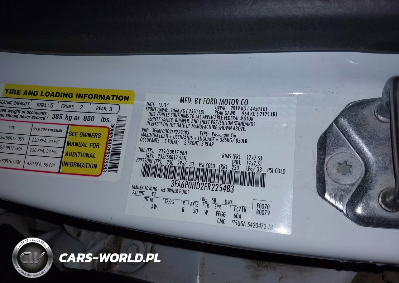 2015 Ford Fusion Se VIN:3FA6P0HD2FR225483 - 9