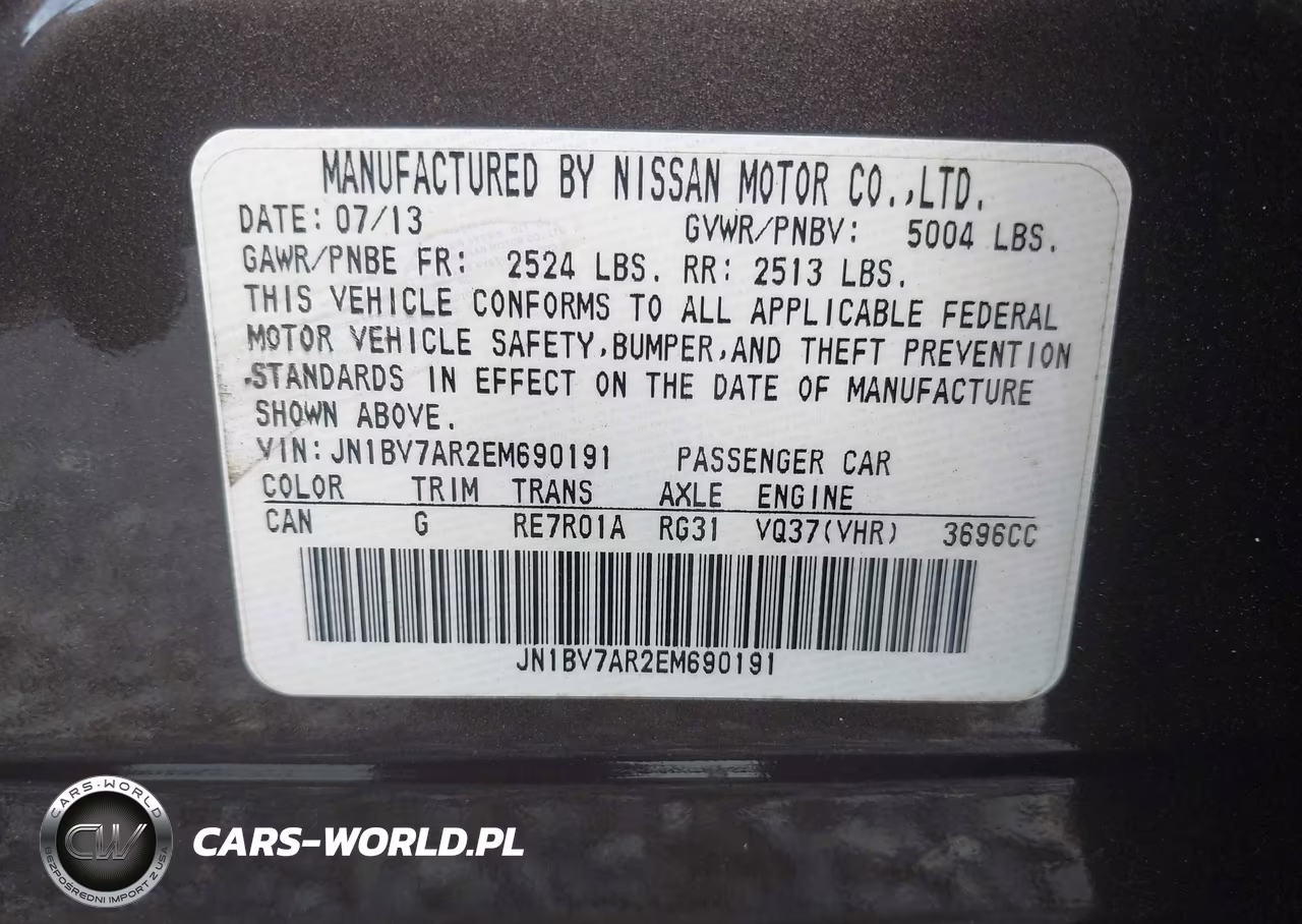 2014 Infiniti Q50 Premium VIN:JN1BV7AR2EM690191 - 9