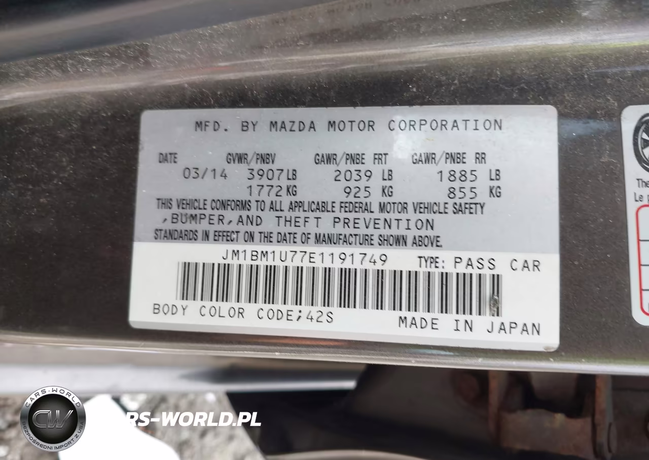 2014 Mazda Mazda3 I Sport VIN:JM1BM1U77E1191749 - 8
