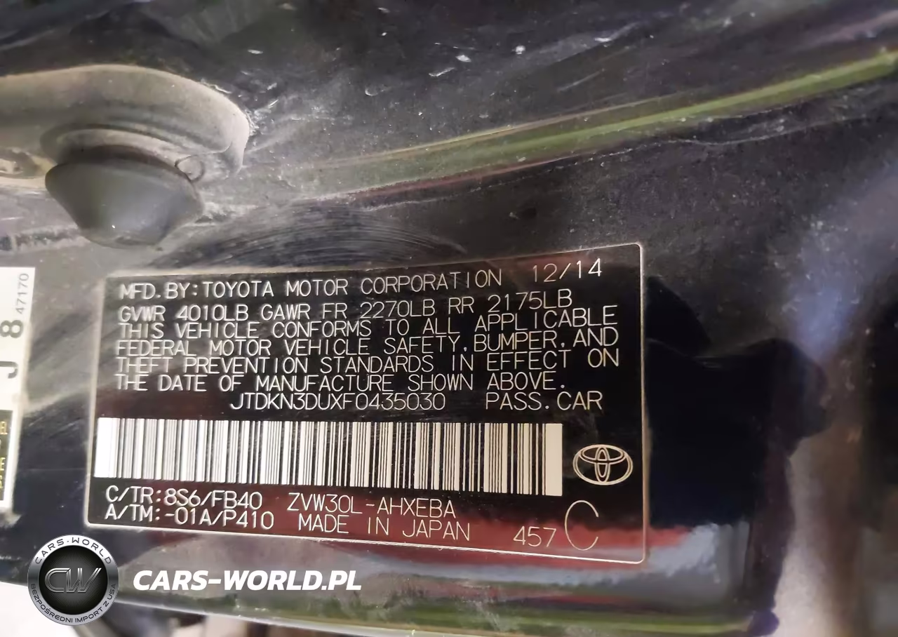2015 Toyota Prius Three VIN:JTDKN3DUXF0435030 - 9