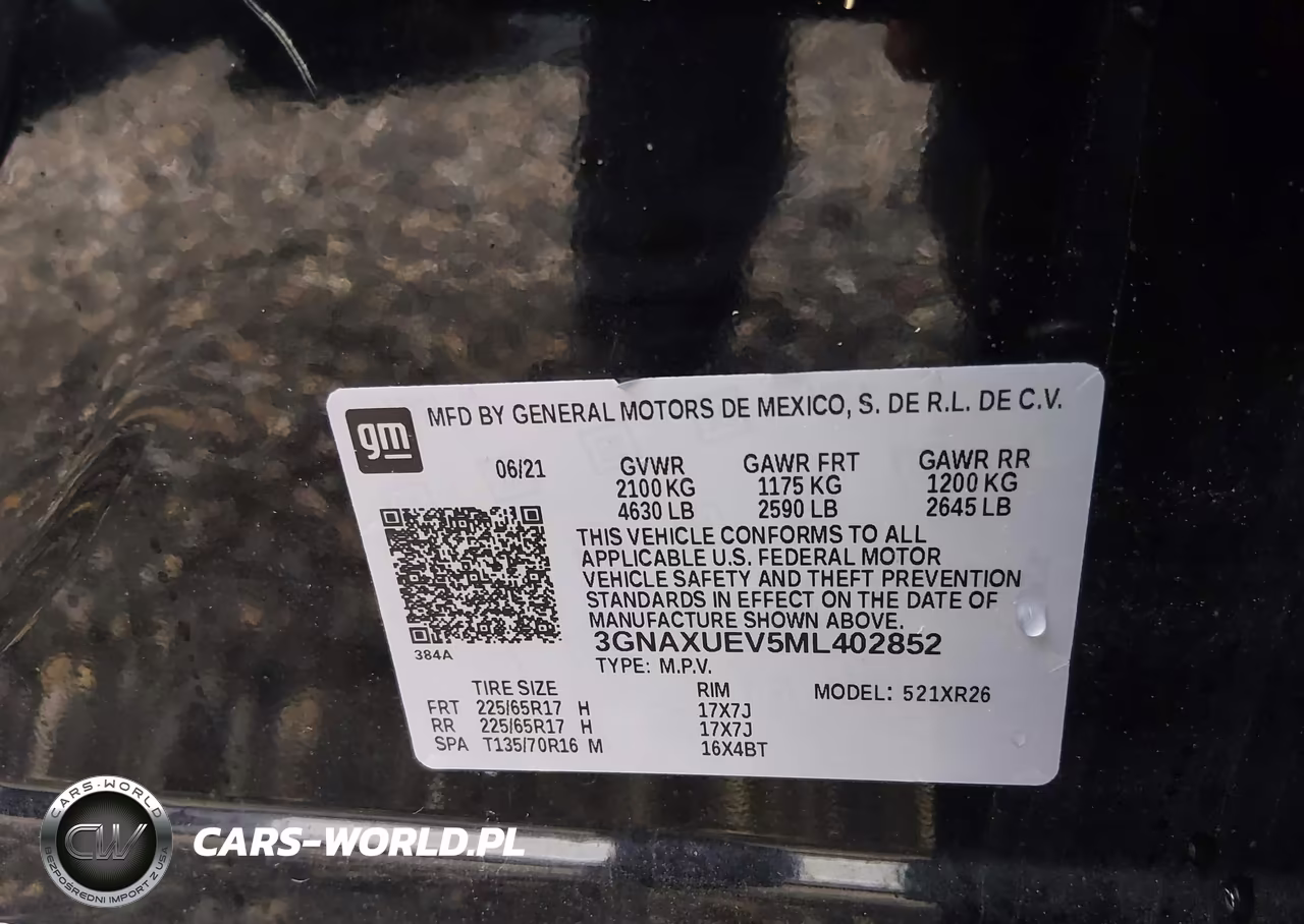 2021 Chevrolet Equinox Awd Lt VIN:3GNAXUEV5ML402852 - 9