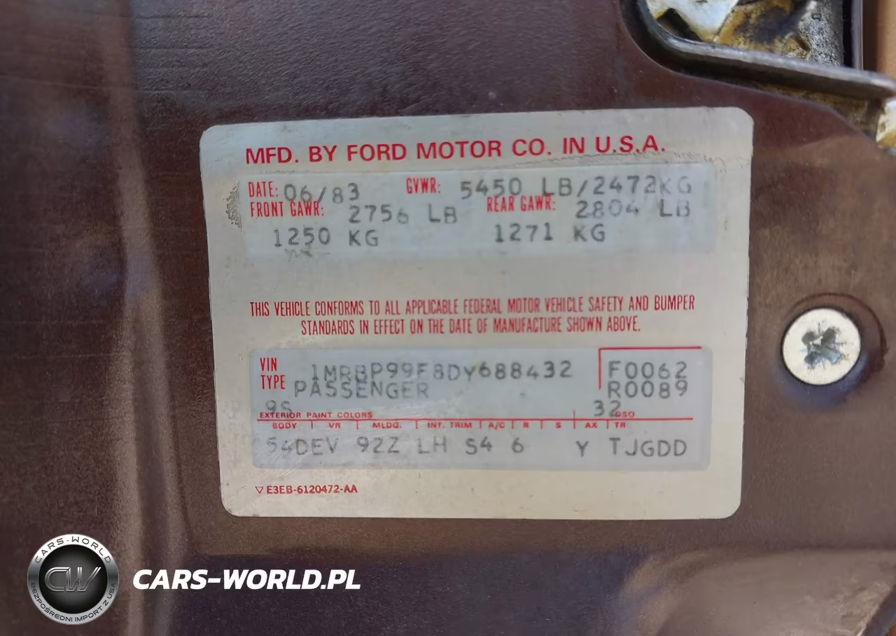 1983 Lincoln Mark Vi VIN:1MRBP99F8DY688432 - 9