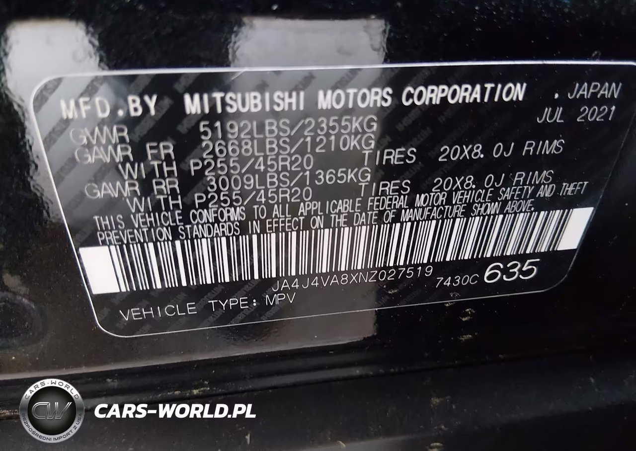 2022 Mitsubishi Outlander Sel 2.5 S-Awc-Sel Launch Edition S-Awc-Sel Special Edition S-Awc VIN:JA4J4VA8XNZ027519 - 9