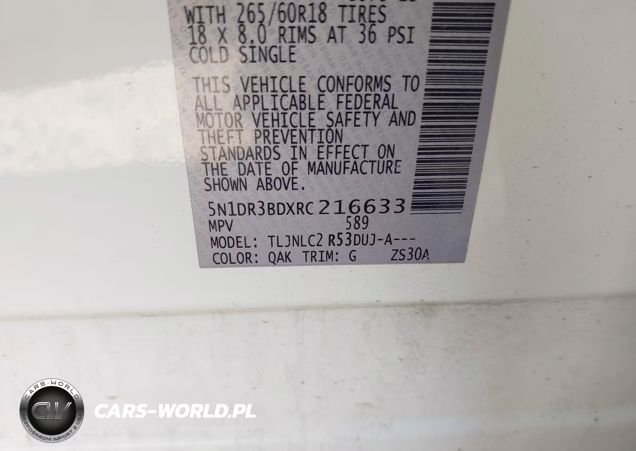 2024 Nissan Pathfinder Rock Creek 4Wd VIN:5N1DR3BDXRC216633 - 9
