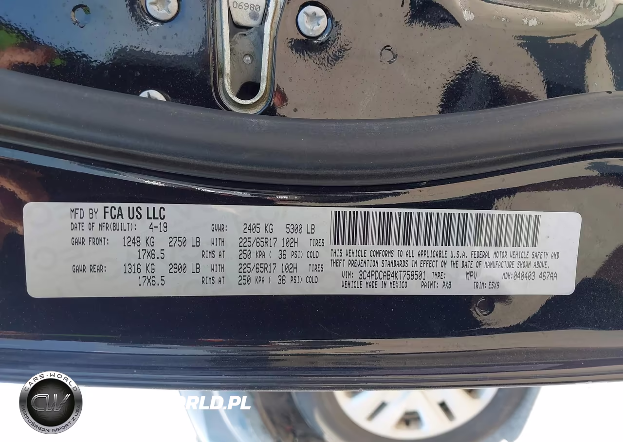 2019 Dodge Journey Se Value Package VIN:3C4PDCAB4KT758501 - 9
