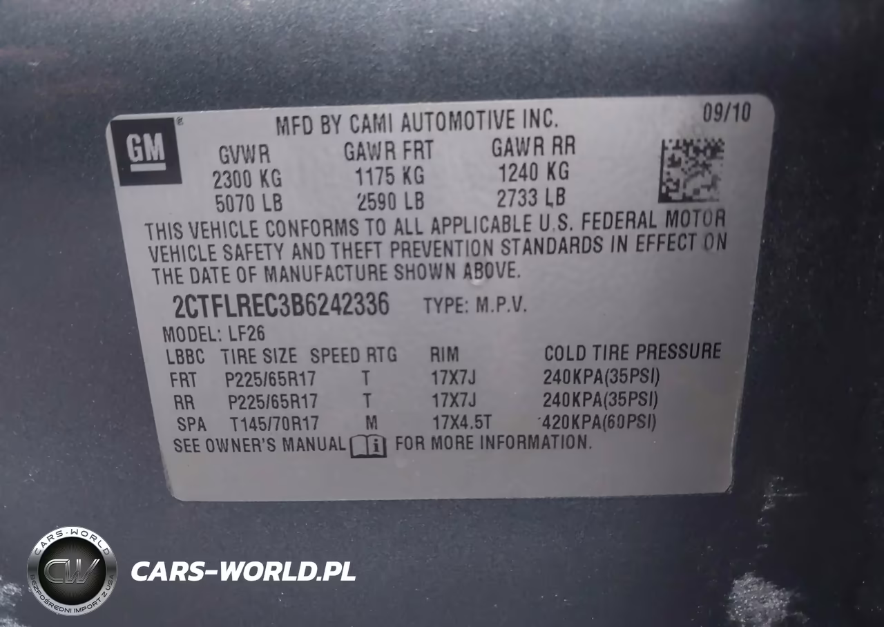 2011 GMC Terrain Sle-1 VIN:2CTFLREC3B6242336 - 9