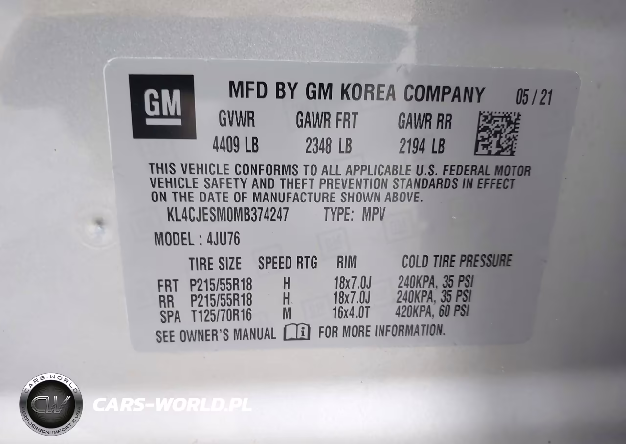 2021 Buick Encore Awd Preferred VIN:KL4CJESM0MB374247 - 9