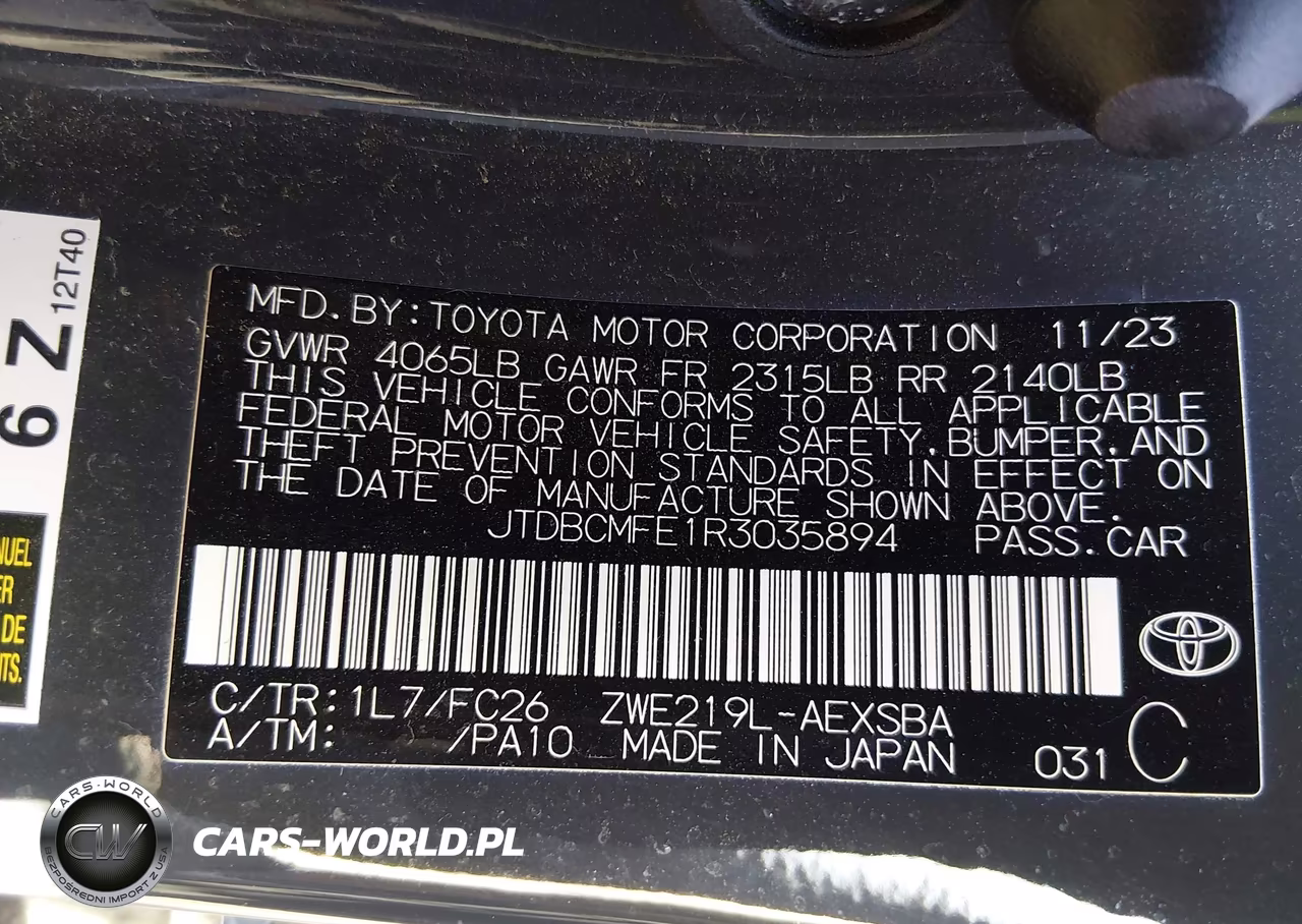 2024 Toyota Corolla Hybrid Se VIN:JTDBCMFE1R3035894 - 9