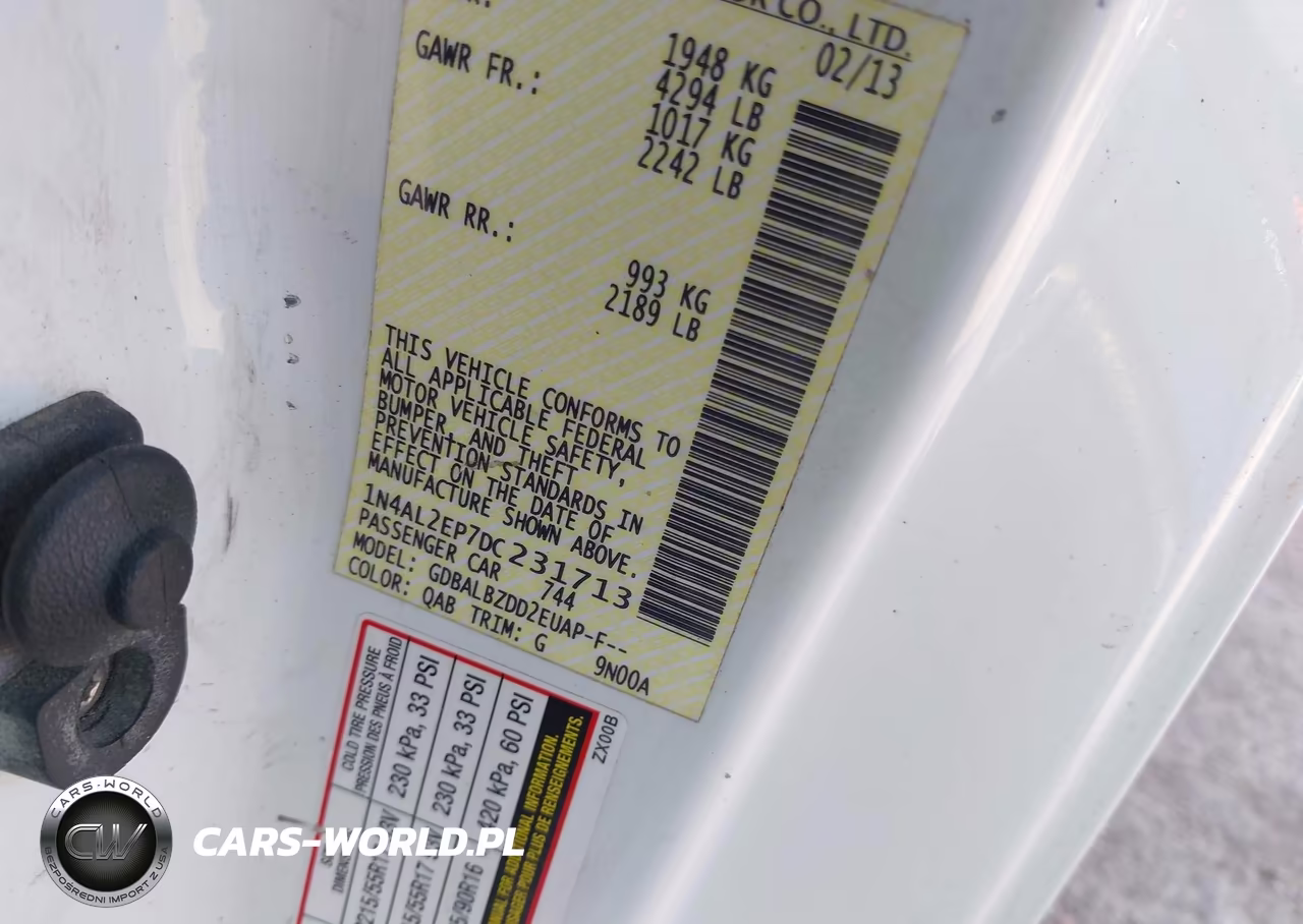 2013 Nissan Altima 2.5 S VIN:1N4AL2EP7DC231713 - 9