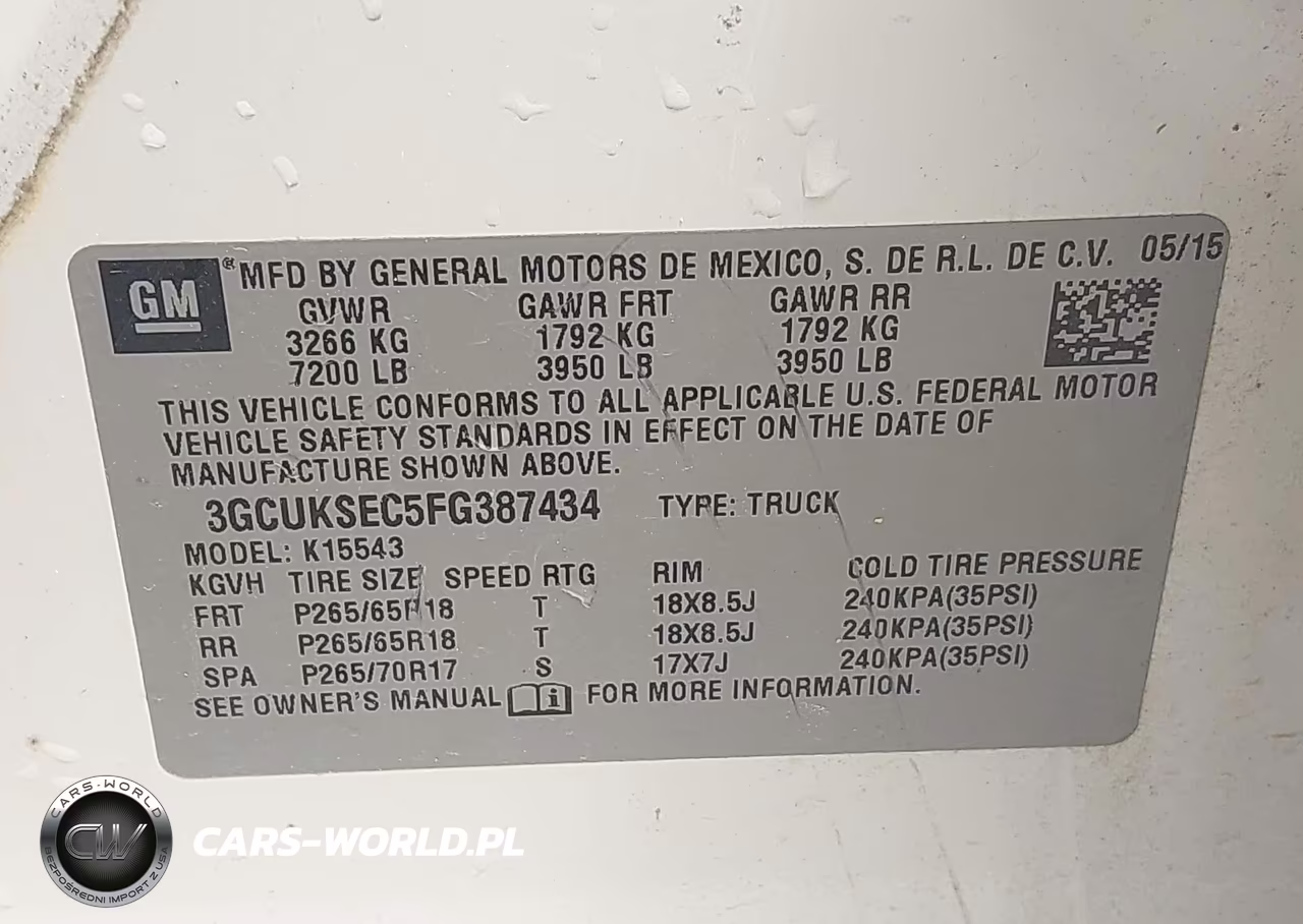 2015 Chevrolet Silverado 1500 2Lz VIN:3GCUKSEC5FG387434 - 9