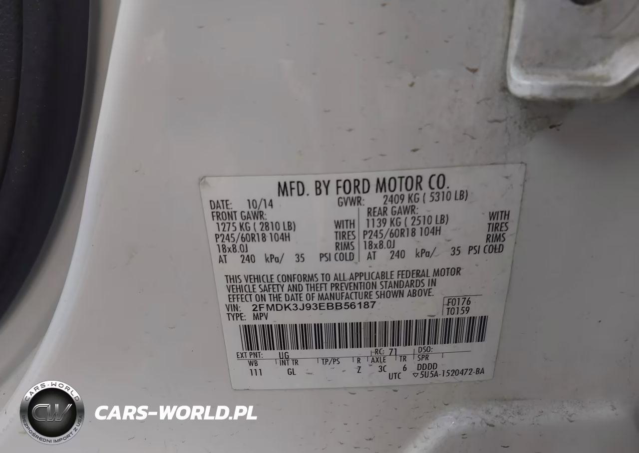 2014 Ford Edge Sel VIN:2FMDK3J93EBB56187 - 9