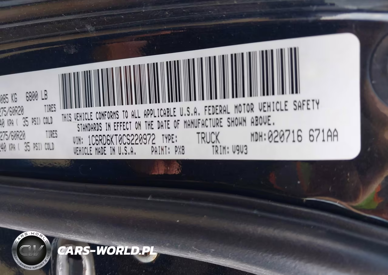 2012 Ram 1500 Express VIN:1C6RD6KT0CS220972 - 9
