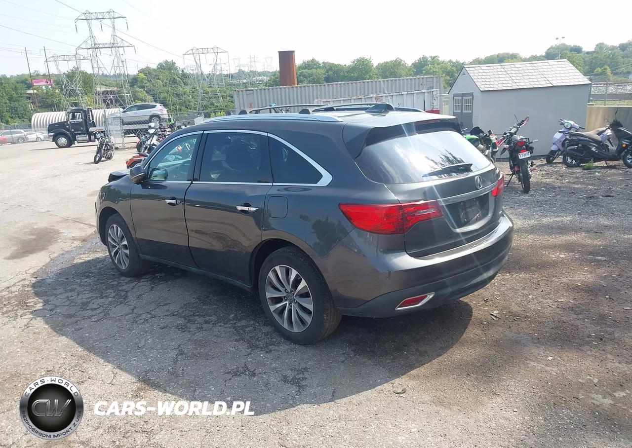 2015 Acura Mdx Technology Package VIN:5FRYD4H43FB016630 - 3
