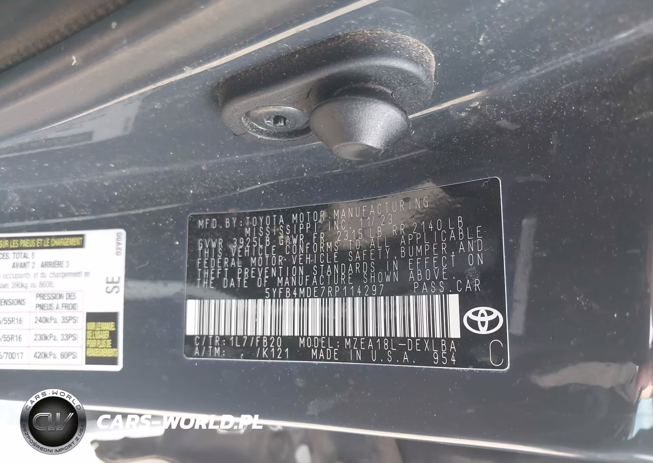 2024 Toyota Corolla Le VIN:5YFB4MDE7RP114297 - 9