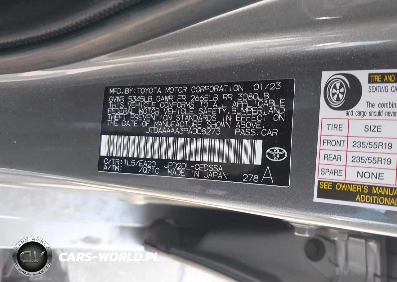 2023 Toyota Mirai Xle VIN:JTDAAAAA3PA008273 - 9