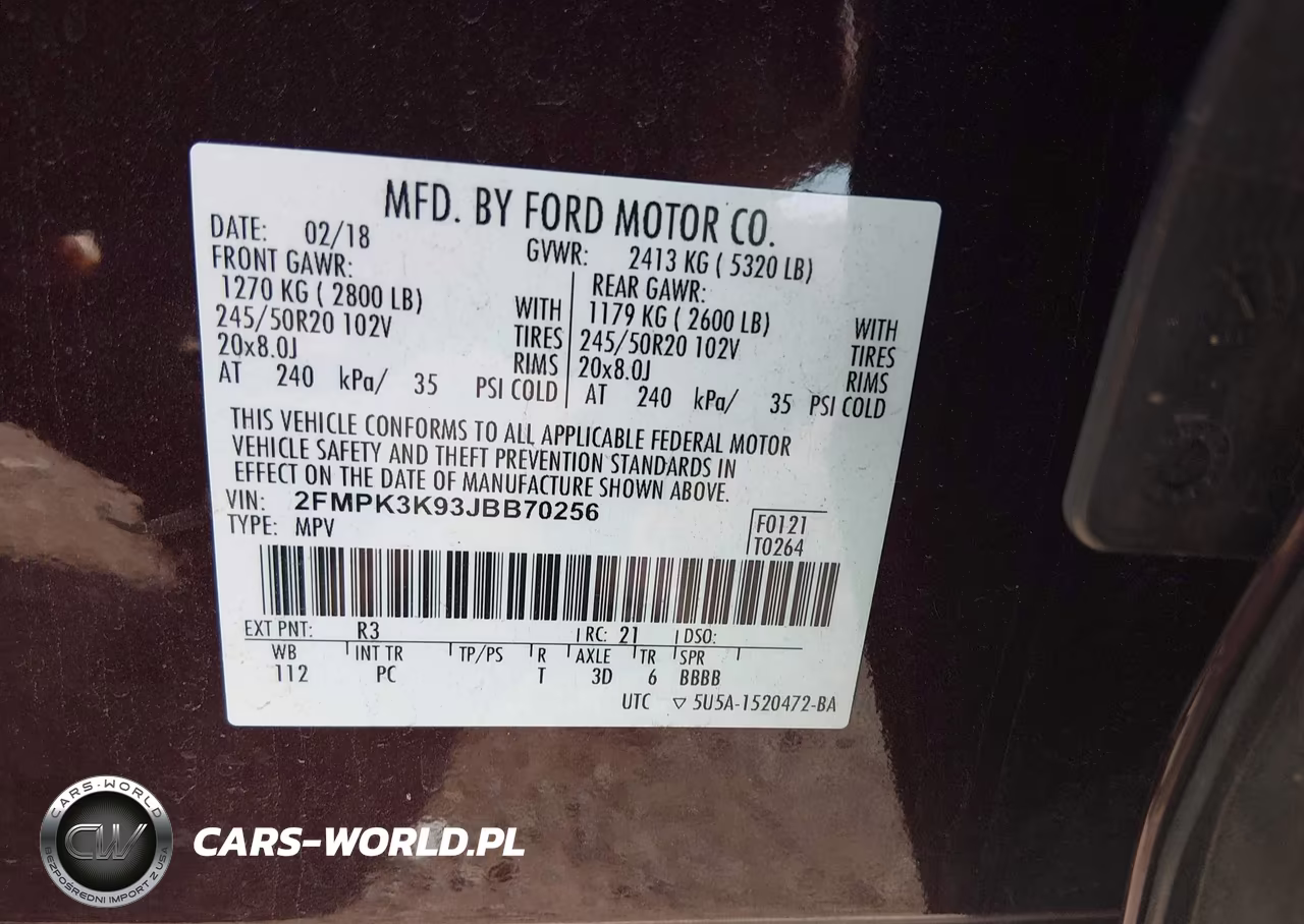 2018 Ford Edge Titanium VIN:2FMPK3K93JBB70256 - 9