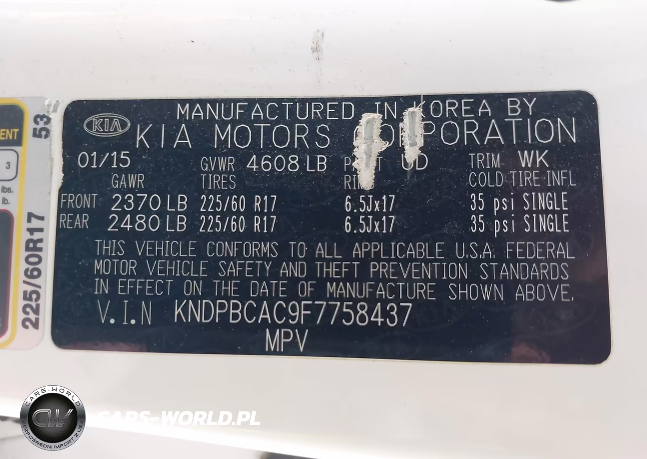 2015 Kia Sportage Lx VIN:KNDPBCAC9F7758437 - 9
