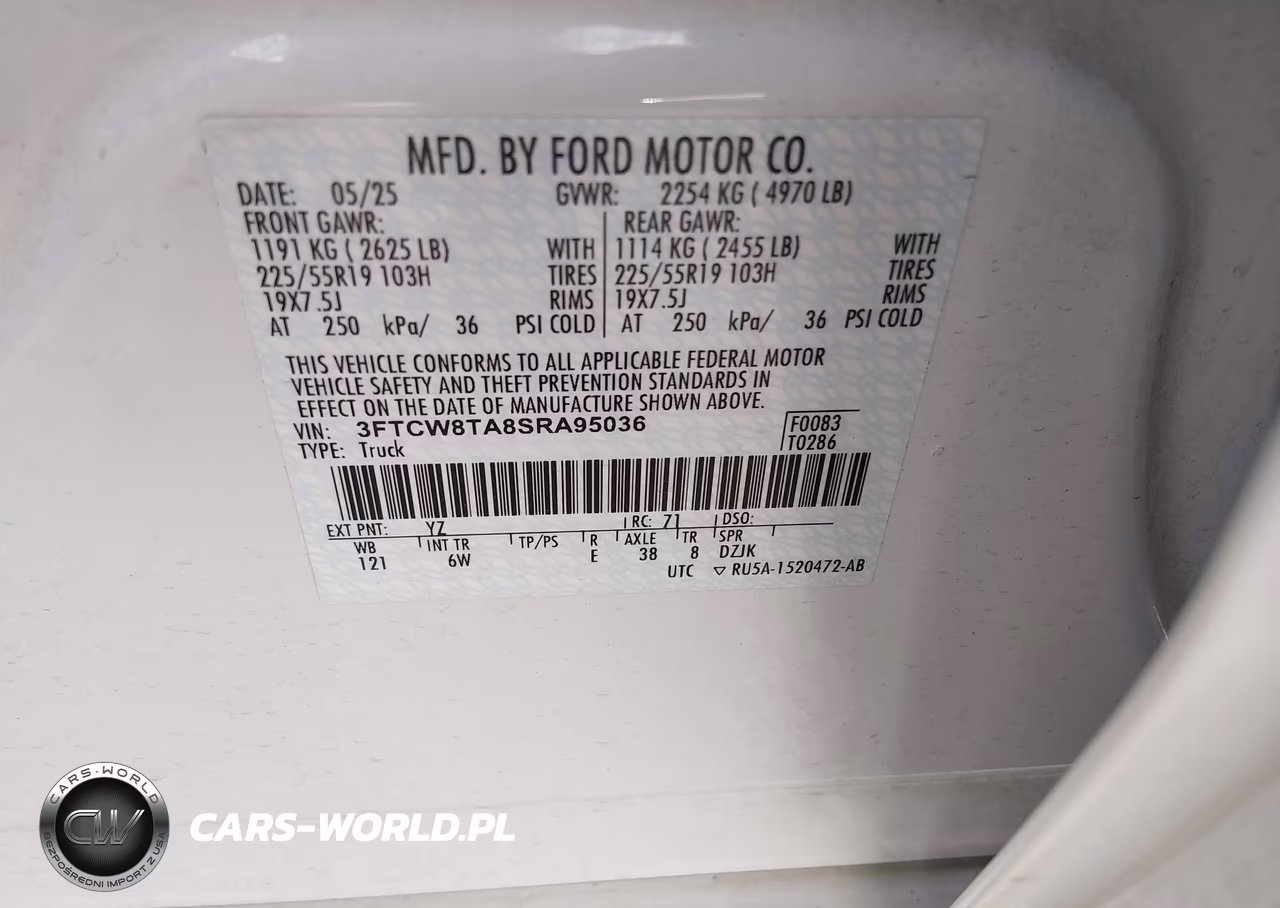 2025 Ford Maverick Lobo Standard VIN:3FTCW8TA8SRA95036 - 9