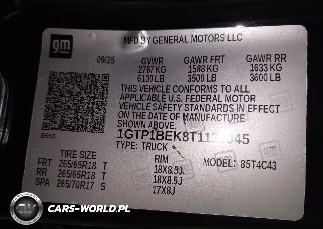 2026 GMC Canyon Elevation, Rwd VIN:1GTP1BEK8T1138045 - 9