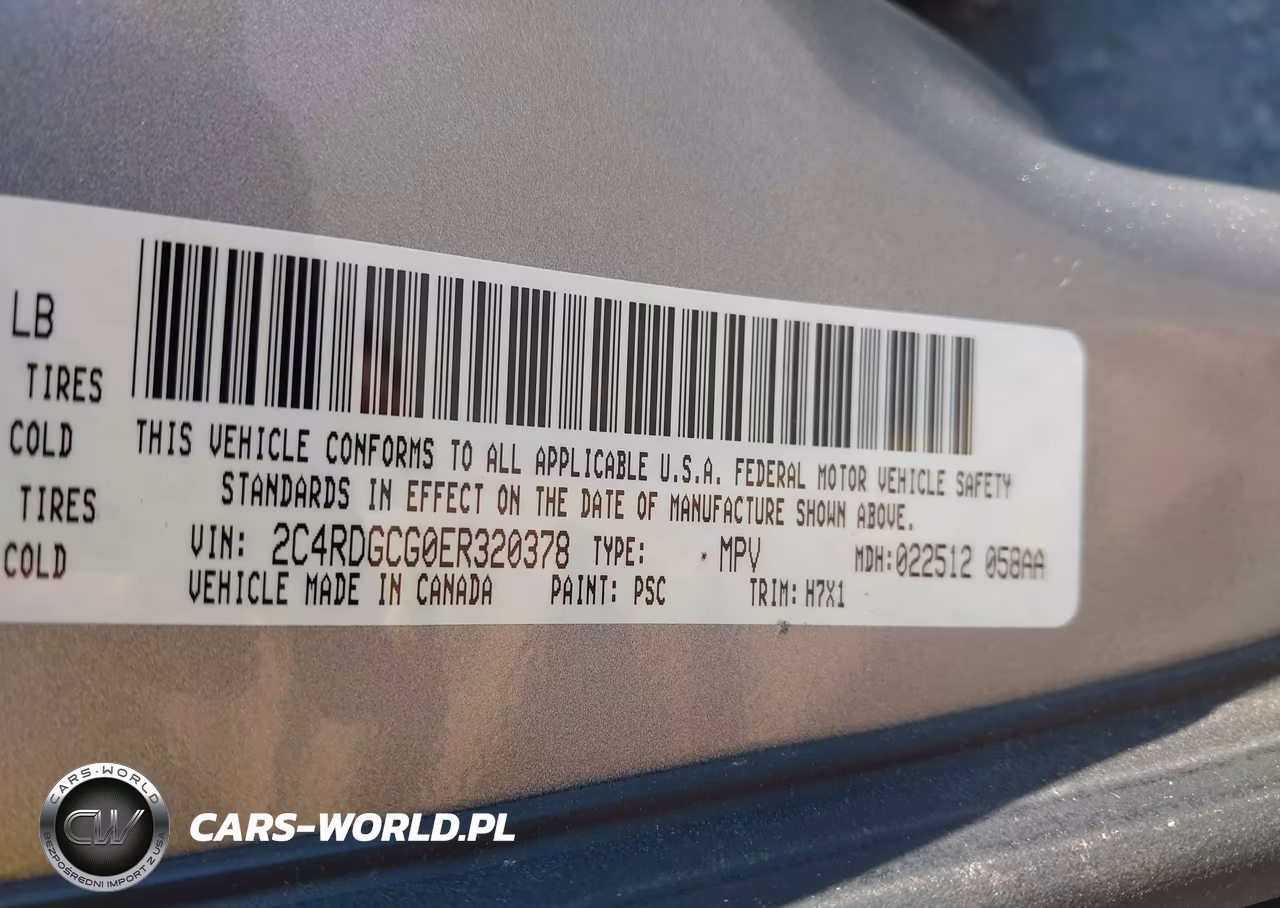 2014 Dodge Grand Caravan Sxt VIN:2C4RDGCG0ER320378 - 9