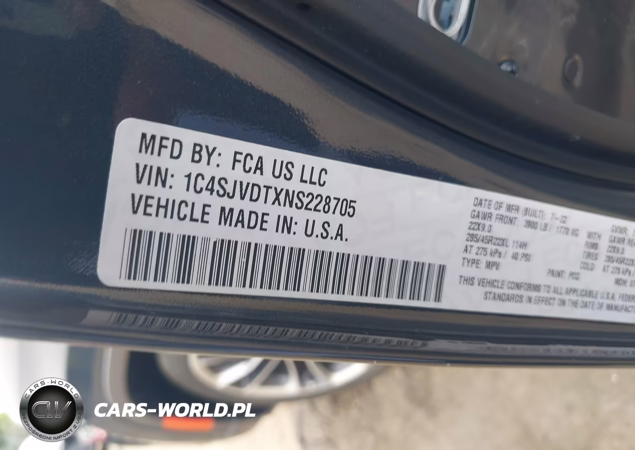 2022 Jeep Wagoneer Series Iii 4X4 VIN:1C4SJVDTXNS228705 - 9