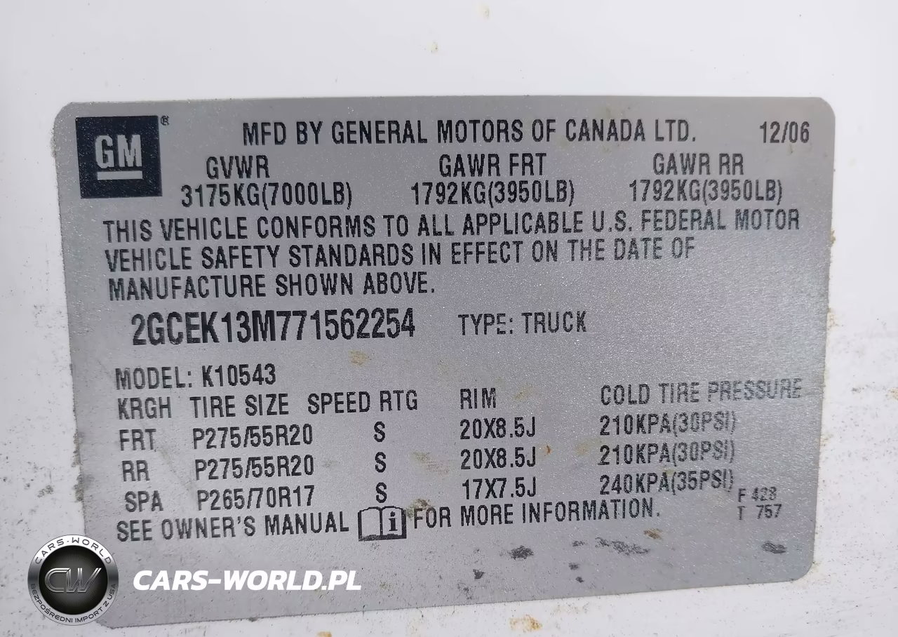 2007 Chevrolet Silverado 1500 Ltz VIN:2GCEK13M771562254 - 9