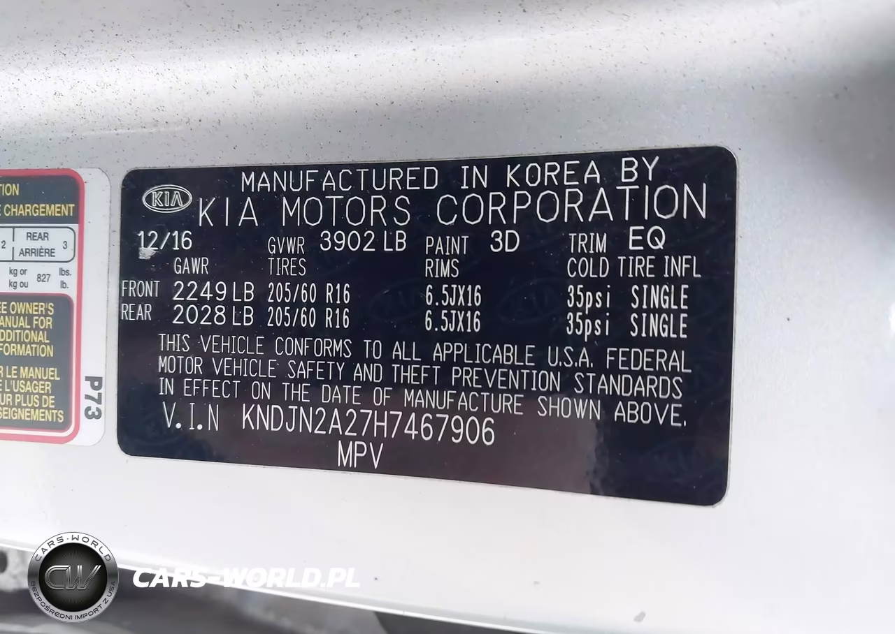 2017 Kia Soul VIN:KNDJN2A27H7467906 - 9
