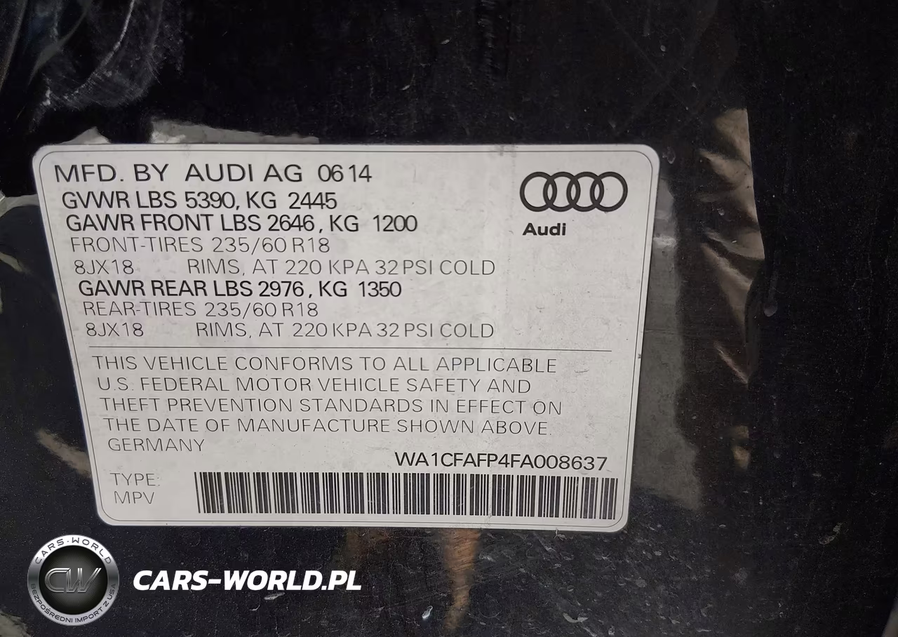 2015 Audi Q5 2.0T Premium VIN:WA1CFAFP4FA008637 - 9