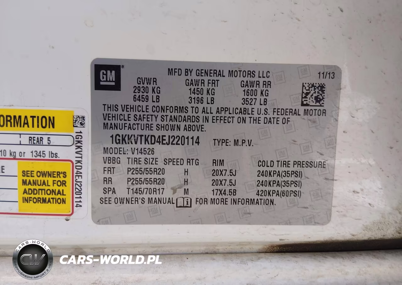 2014 GMC Acadia Denali VIN:1GKKVTKD4EJ220114 - 9