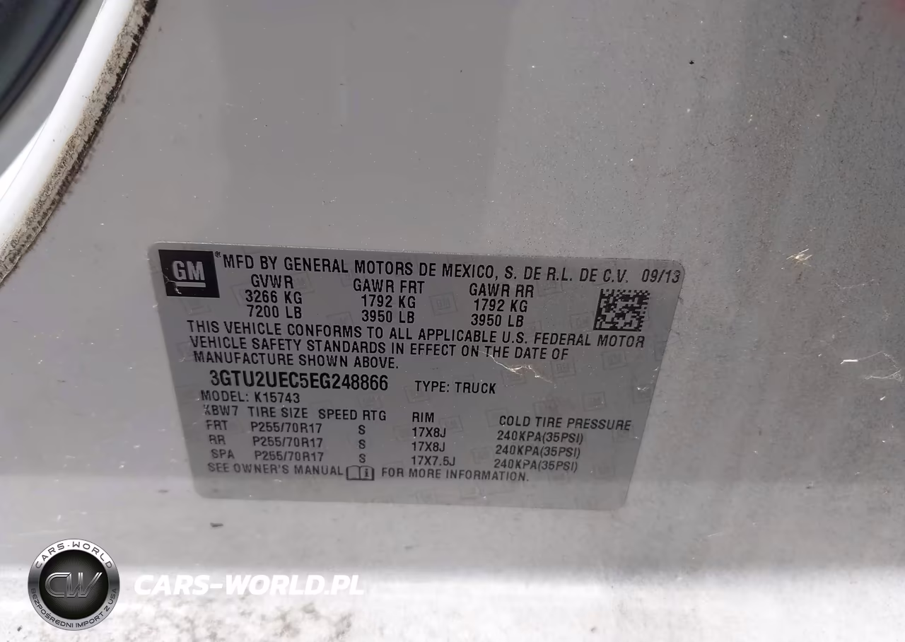 2014 GMC Sierra 1500 Sle VIN:3GTU2UEC5EG248866 - 9