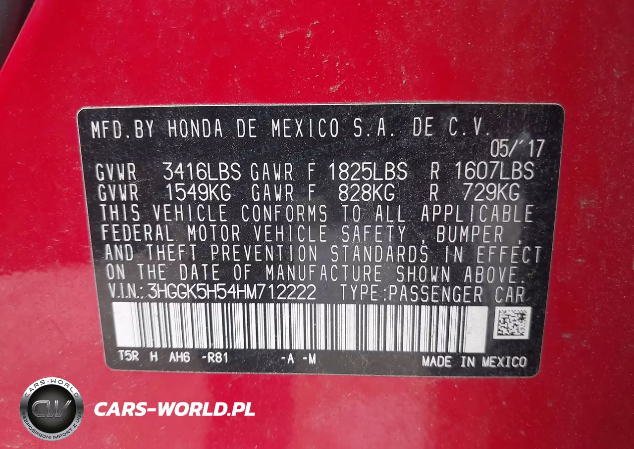 2017 Honda Fit Lx VIN:3HGGK5H54HM712222 - 9