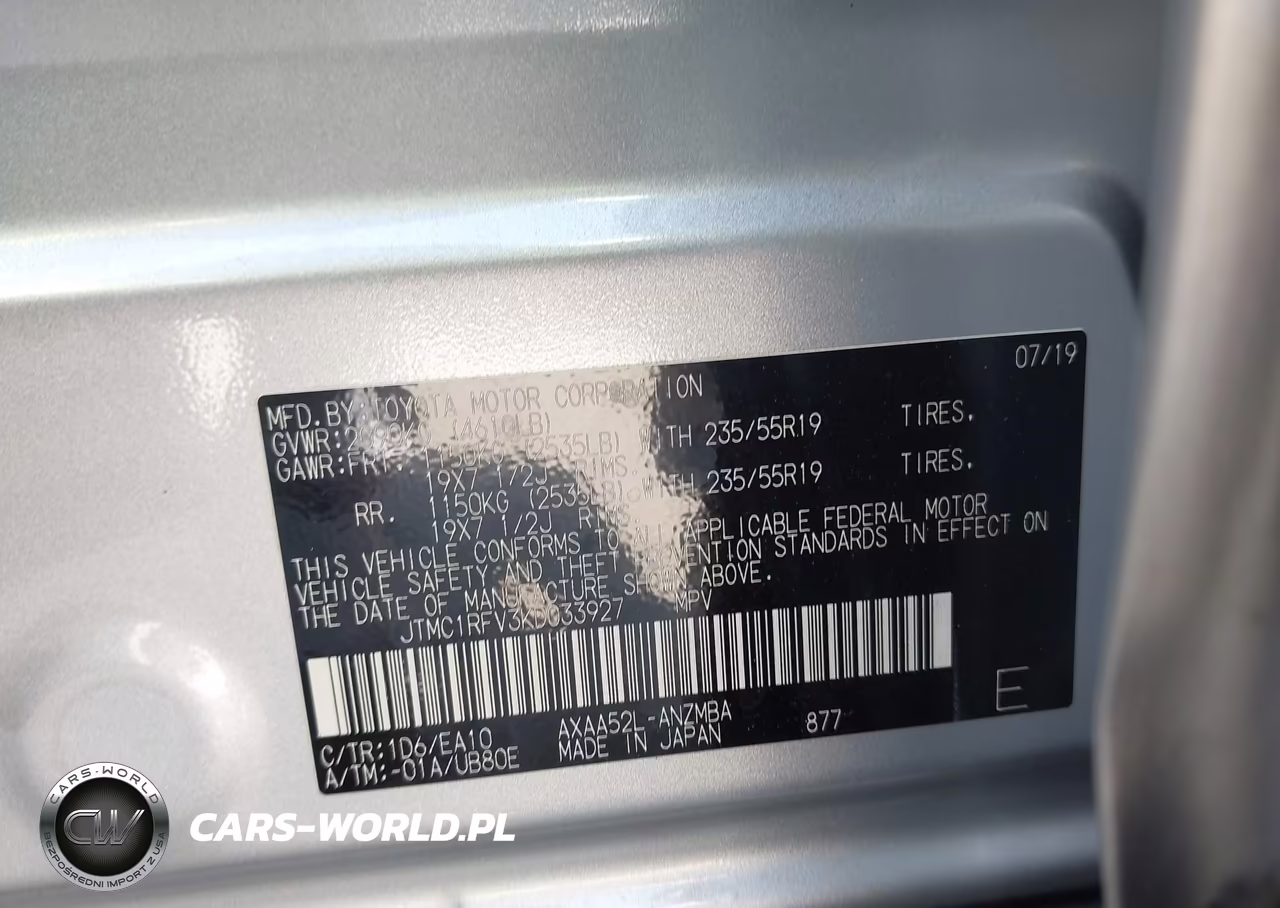 2019 Toyota Rav4 Xle Premium VIN:JTMC1RFV3KD033927 - 9