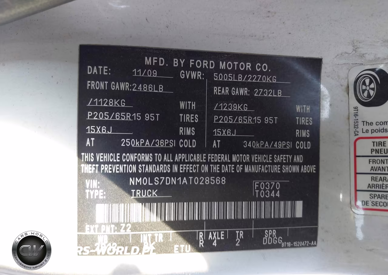 2010 Ford Transit Connect Xlt VIN:NM0LS7DN1AT028568 - 9