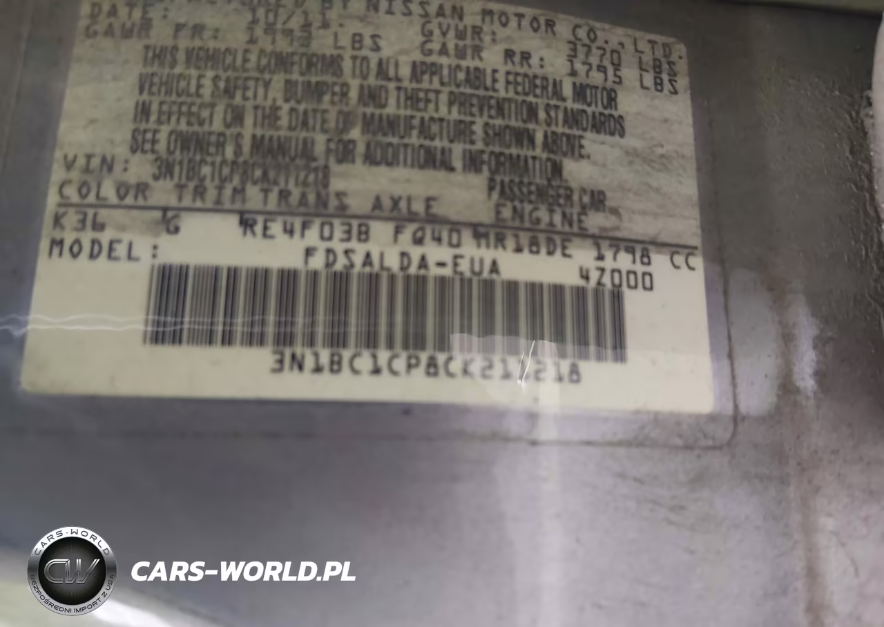 2012 Nissan Versa 1.8 S VIN:3N1BC1CP8CK211218 - 9