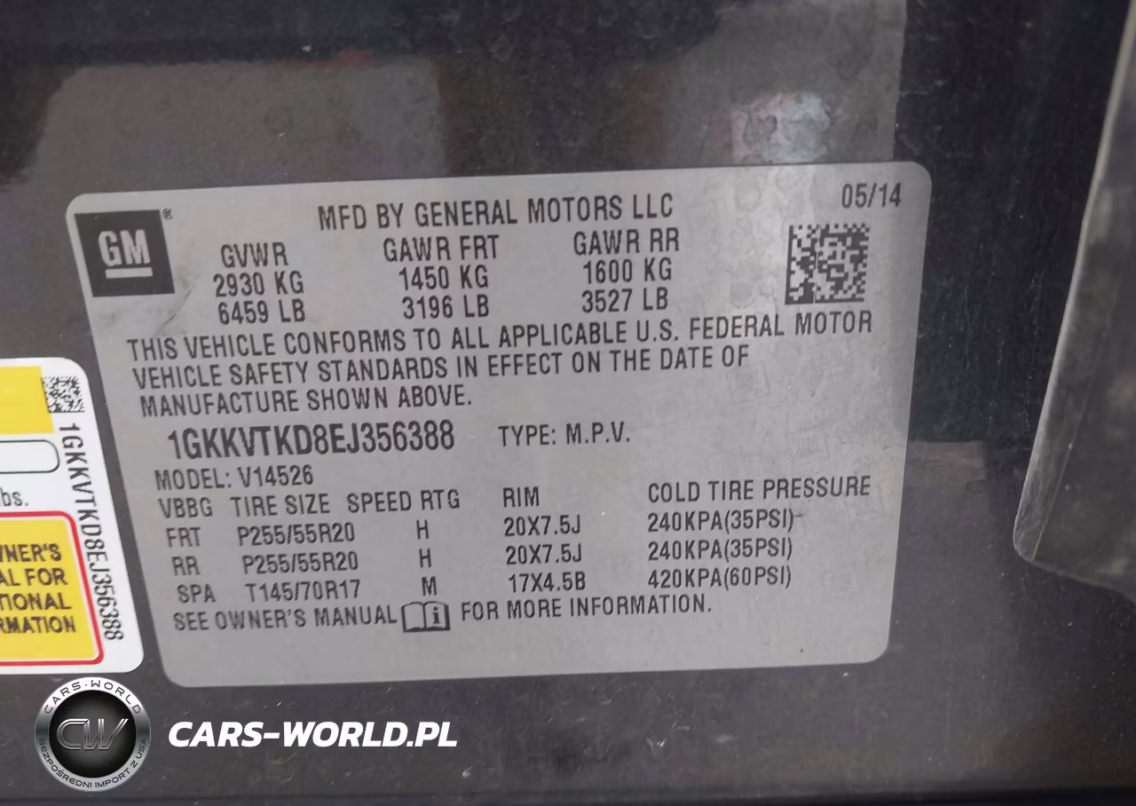 2014 GMC Acadia Denali VIN:1GKKVTKD8EJ356388 - 9