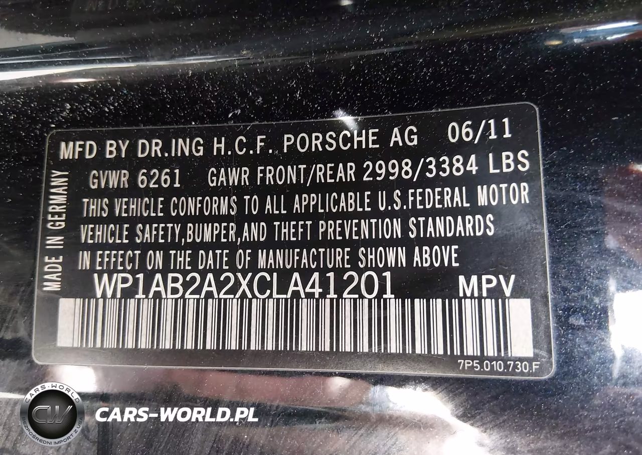 2012 Porsche Cayenne S VIN:WP1AB2A2XCLA41201 - 9
