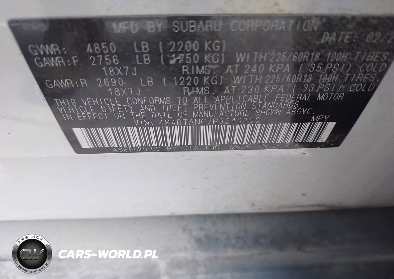 2024 Subaru Outback Limited VIN:4S4BTANC7R3240100 - 9