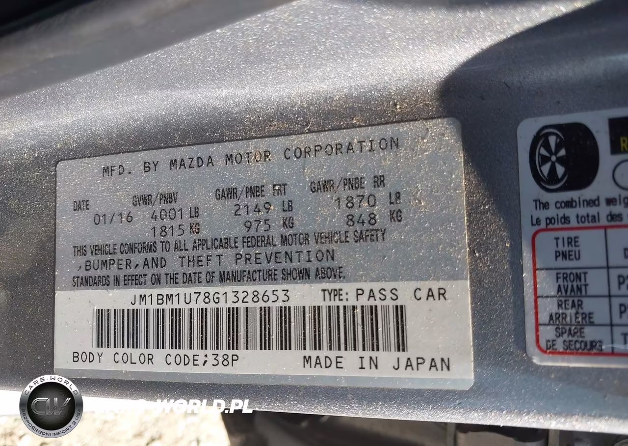 2016 Mazda Mazda3 VIN:JM1BM1U78G1328653 - 9