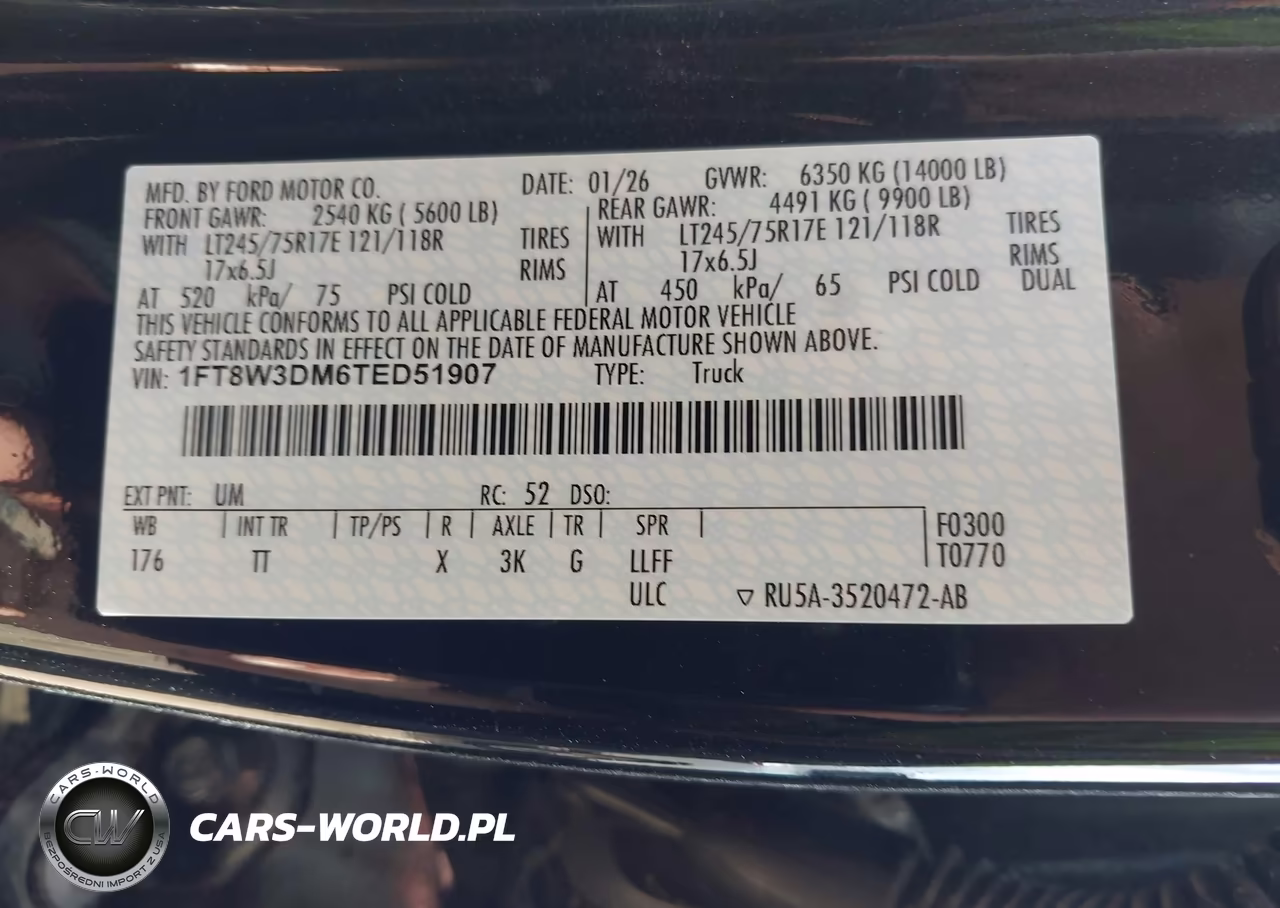 2026 Ford F-350 Platinum VIN:1FT8W3DM6TED51907 - 8
