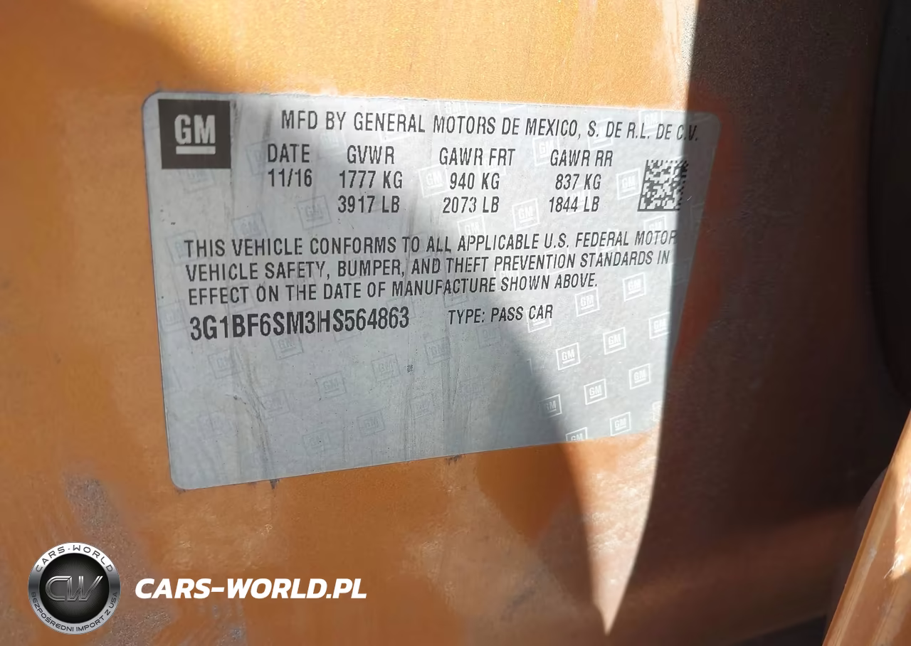 2017 Chevrolet Cruze Premier Auto VIN:3G1BF6SM3HS564863 - 9