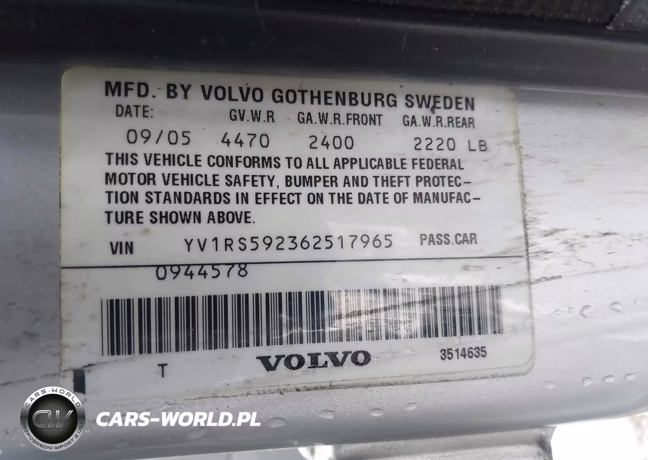 2006 Volvo S60 2.5T VIN:YV1RS592362517965 - 9