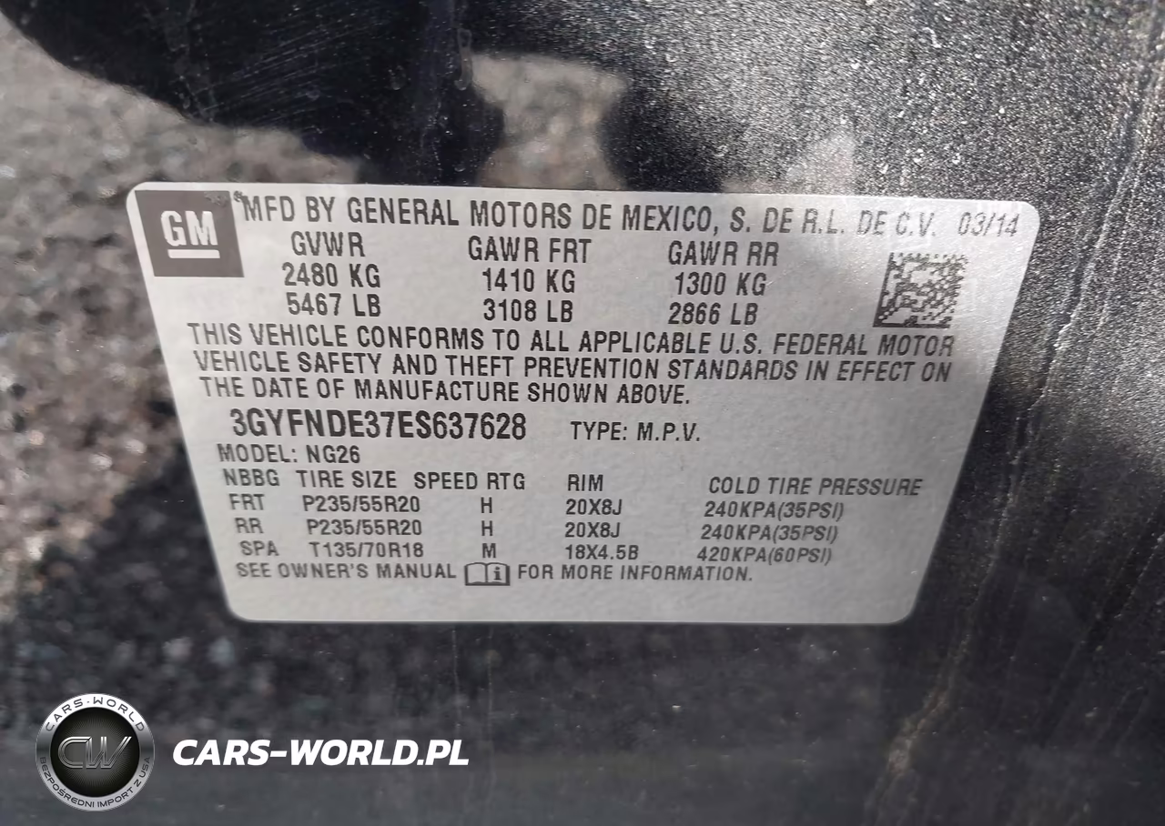 2014 Cadillac Srx Premium Collection VIN:3GYFNDE37ES637628 - 9