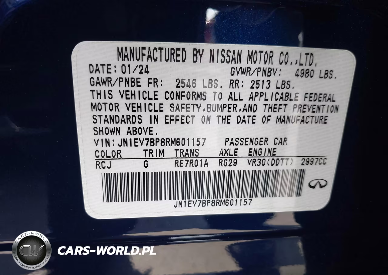 2024 Infiniti Q50 Luxe VIN:JN1EV7BP8RM601157 - 9
