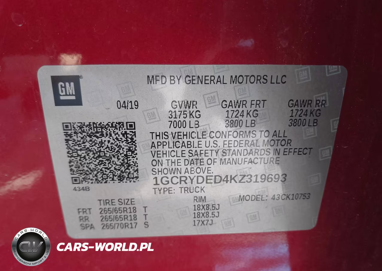 2019 Chevrolet Silverado 1500 Lt VIN:1GCRYDED4KZ319693 - 9