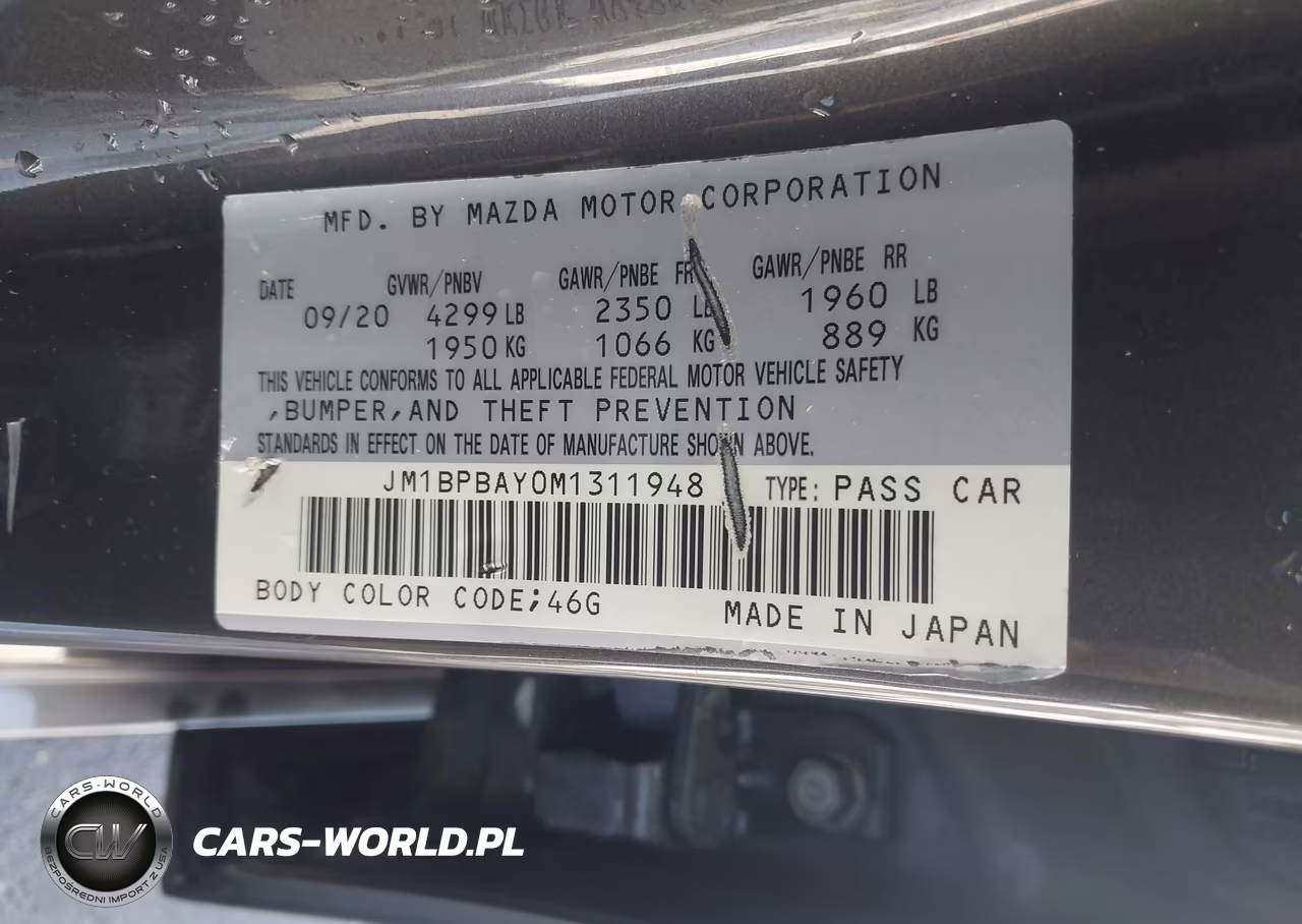2021 Mazda Mazda3 2.5 Turbo VIN:JM1BPBAY0M1311948 - 9
