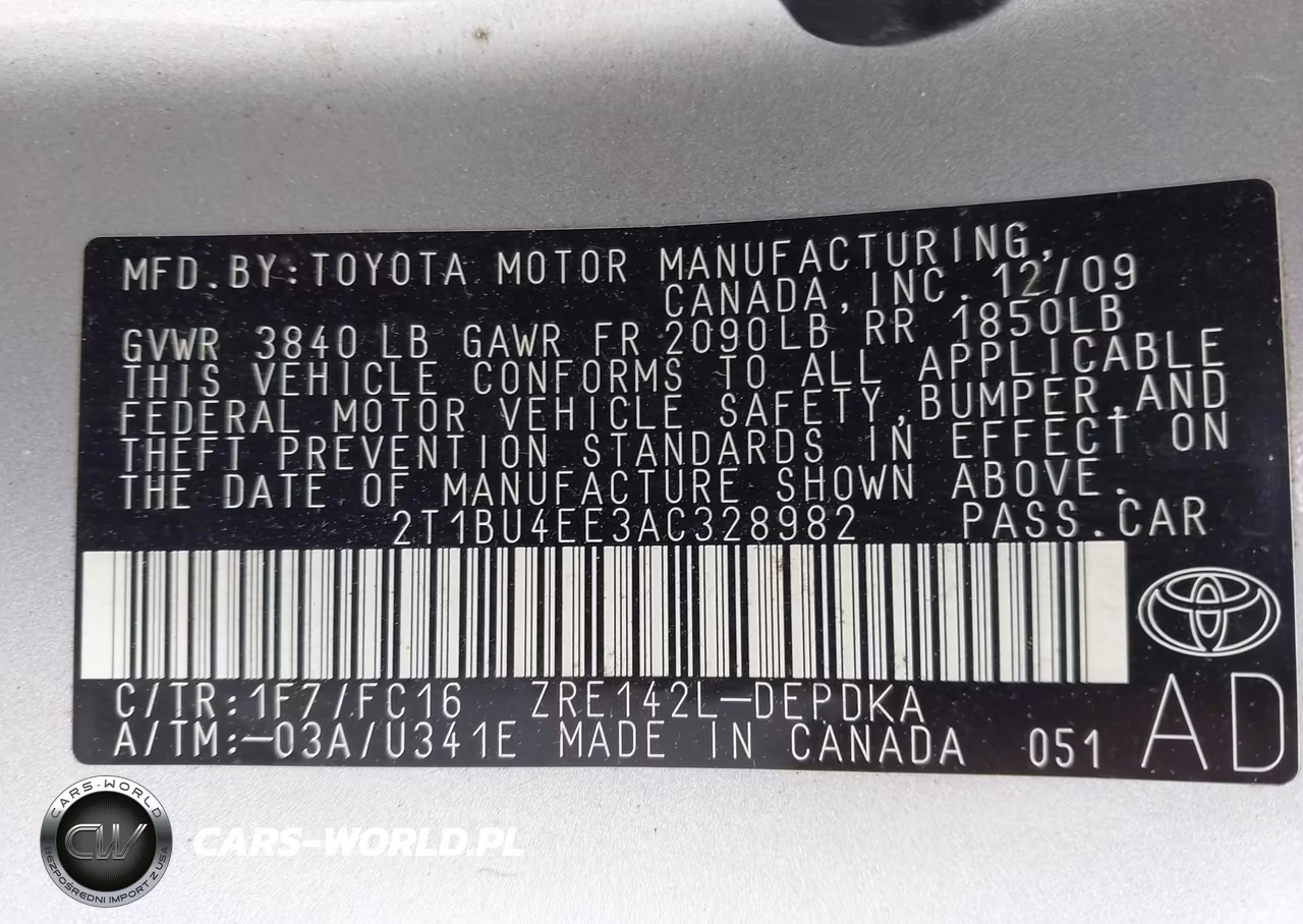 2010 Toyota Corolla Le VIN:2T1BU4EE3AC328982 - 9