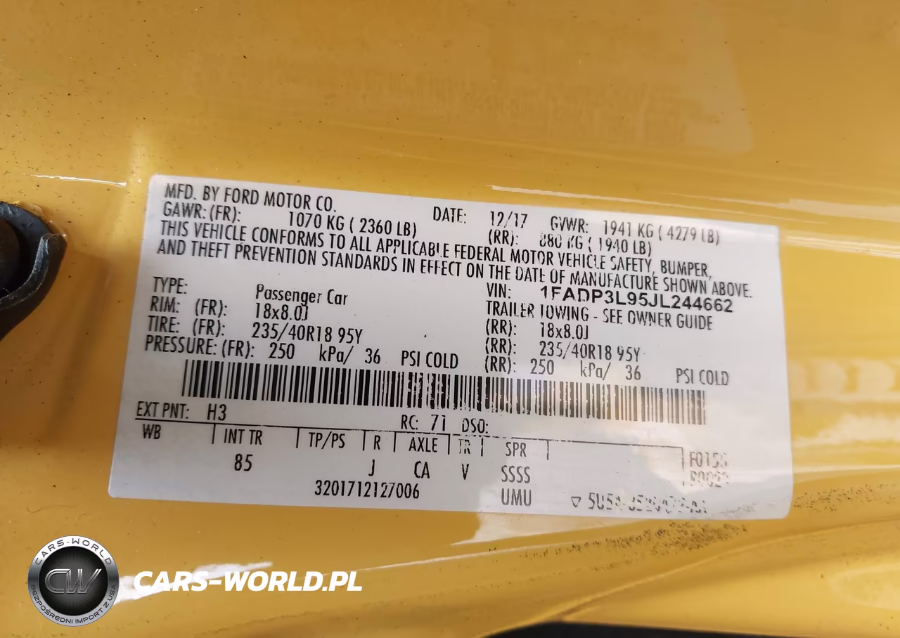 2018 Ford Focus St VIN:1FADP3L95JL244662 - 9
