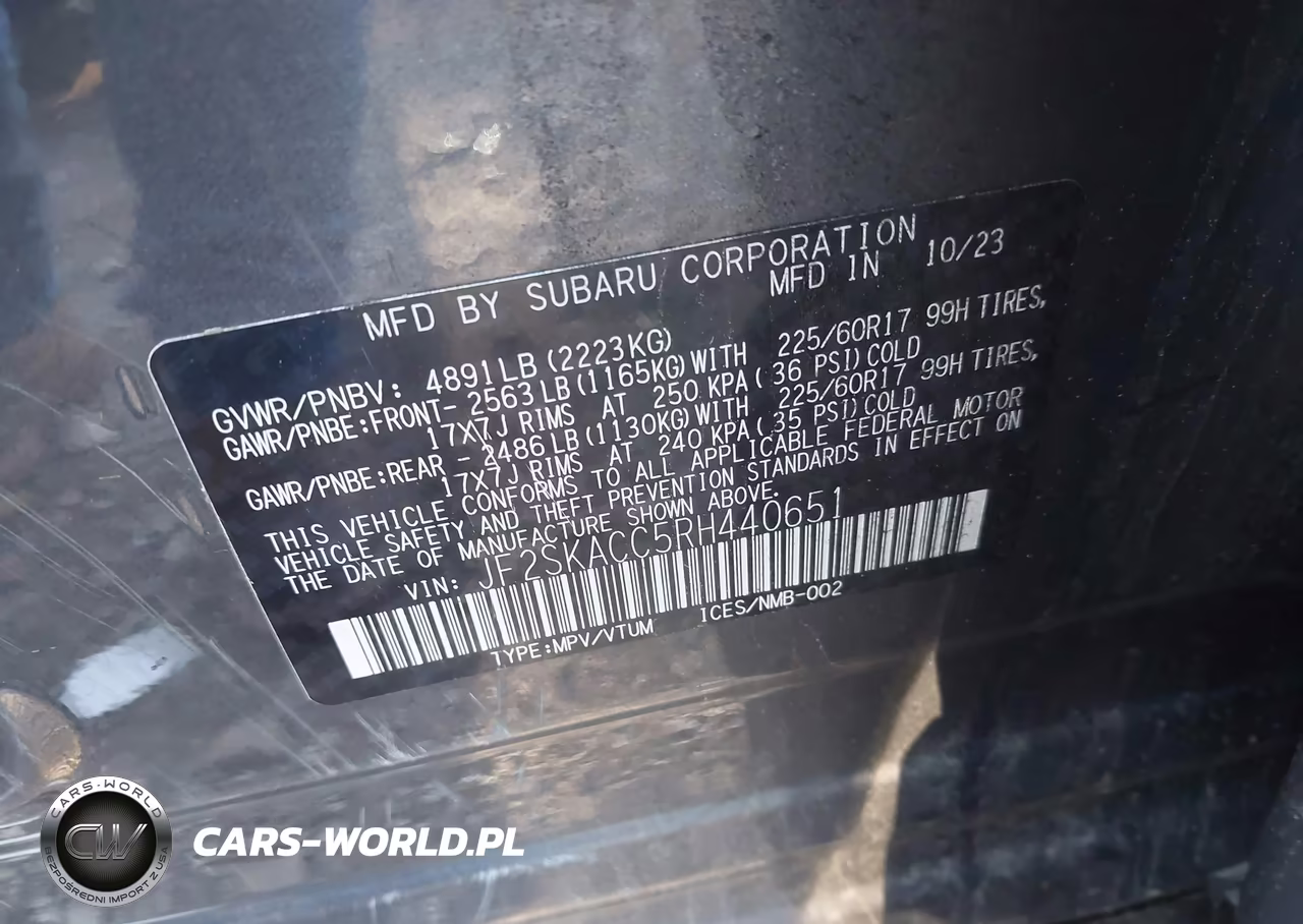 2024 Subaru Forester Premium VIN:JF2SKACC5RH440651 - 9